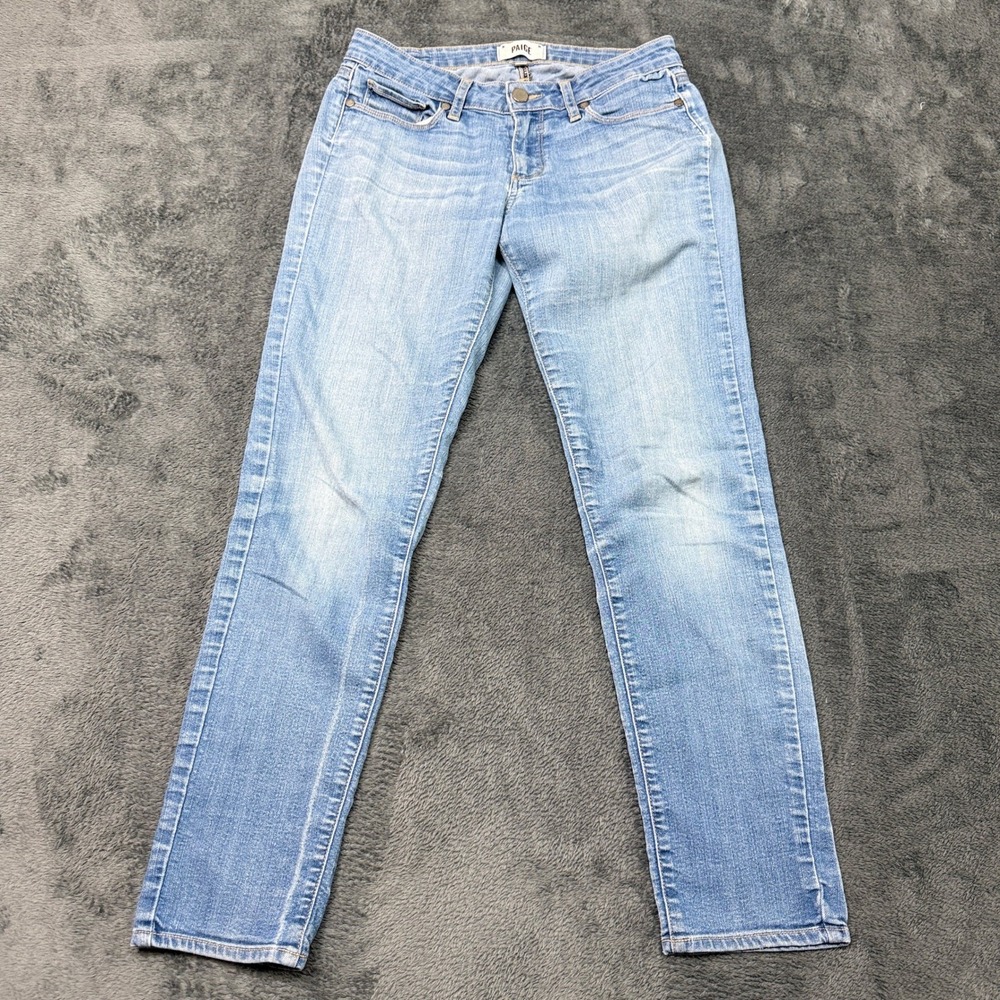 PAIGE Skyline Ankle Peg Size 27 Jeans Women's Light Wash Denim
